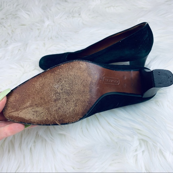 đź’°SALE Authentic Coach Black Pumps Heels Size 7.5 - Picture 5 of 6